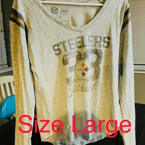Steelers long sleeve shirt size large